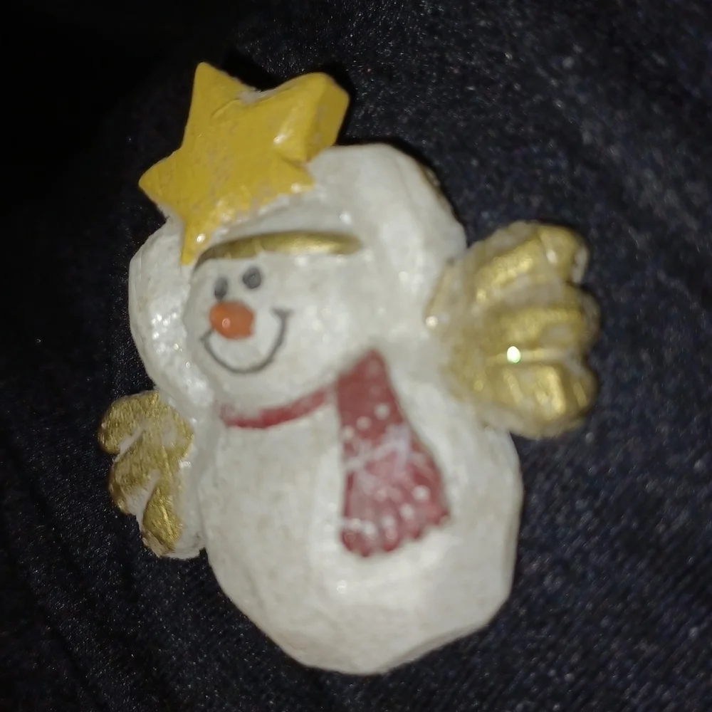 Angel Snowman Glitter With Halo Boyds Bears